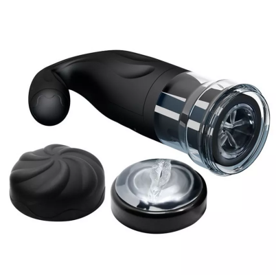 Автоматический МЕГАмастурбатор-вагина USB с ротацией и поступательным движением Breton