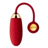 Красное интерактивное виброяйцо Svakom Ella Neo