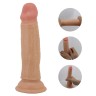 Фаллоимитатор с эффектом скользящей кожи и хребтом внутри телесный