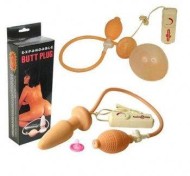 Анальная пробка с подкачкой и вибрацией "Expandable Butt Plug"