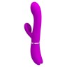 Вибратор-кролик с подвижной клиторальной щеточкой Clitoris Vibrator