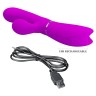 Вибратор-кролик с подвижной клиторальной щеточкой Clitoris Vibrator