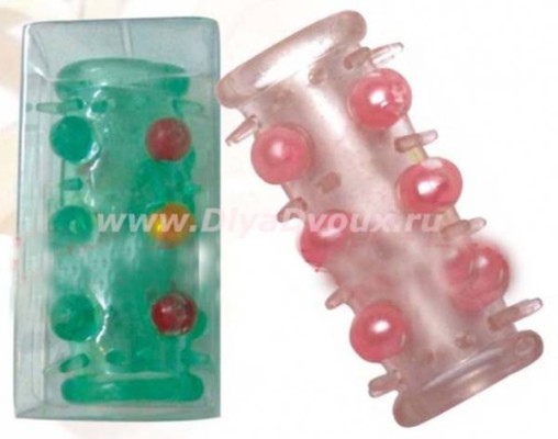 Насадка сквозная с бусинками, 7,6 см