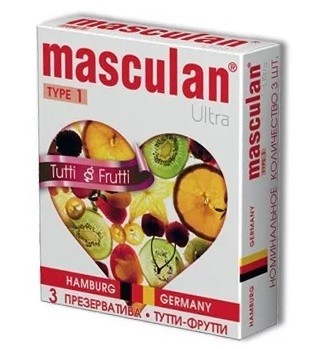 Презервативы Masculan ультратонкие с фруктовым ароматом (1 упак.)