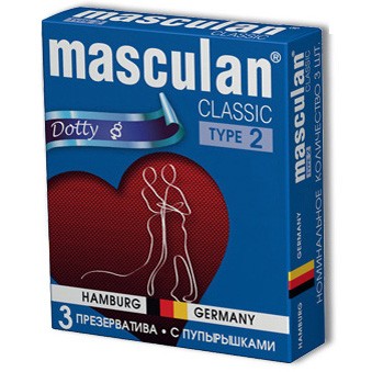 Презервативы &quot;Masculan&quot; с пупырышками (1 упак)