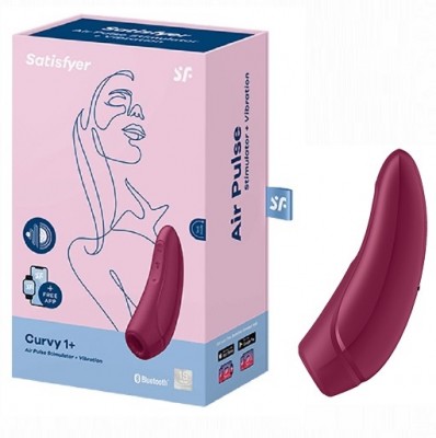 Вибро-Вакуумно-волновой стимулятор Satisfyer Curvy 1+ с управлением со смартфона
